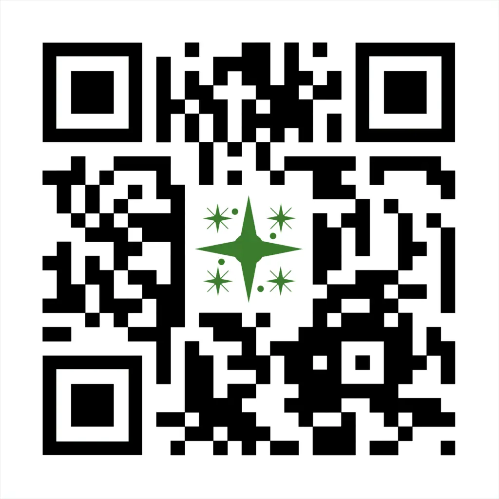 QR code for Sparkle Revolution landing page to route the user to the appropriate app store